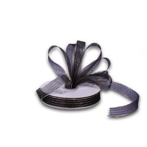  Corsage Ribbon 5/8 inch 50 Yards, Black Gold Health 