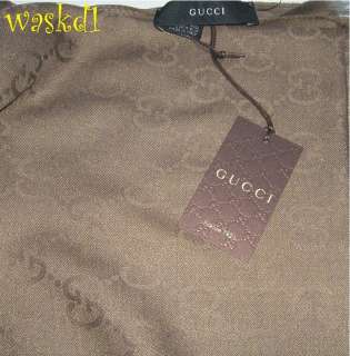 GUCCI large 28x76 GG Monogram PASHMINA wool & silk Jacquard Shawl NWT 