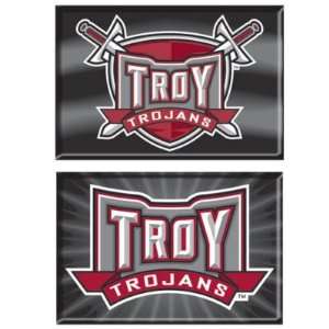  TROY STATE TROJANS OFFICIAL LOGO MAGNET 2 PACK Sports 