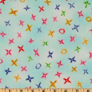  44 Wide Happiness Is Hugs N Kisses Azure Fabric By The 