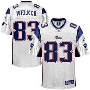  Wes Welker White Reebok NFL Premier New England Patriots 