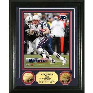  Wes Welker 24KT Gold Coin Photo Mint