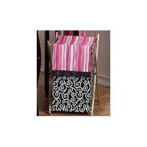 Baby/Kids Clothes Laundry Hamper for Pink and Black Madison Bedding