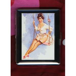  Fritz Willis Sexy Pinup Girl Vintage ID CIGARETTE CASE 