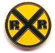 RAILROAD SEMAPHORE PIN   Real Nice, RAILROAD CROSSBUCKS PIN   Real 