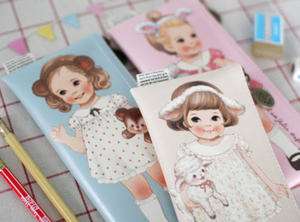 Pen Pencil Case Pouch Afrocat Paper Doll Mate Ver.3 Cupid Gift Shop 