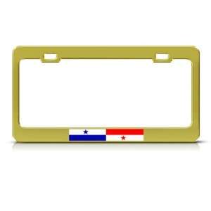  Panama Flag Panaman Country Metal license plate frame Tag 