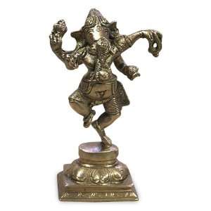  Brass statuette, Ganesha Dances