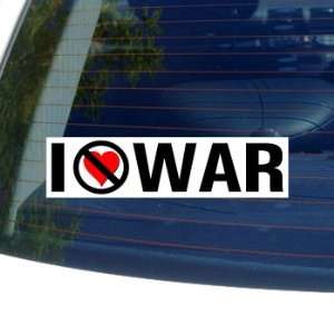  I Hate Anti WAR   Window Bumper Sticker Automotive
