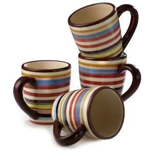 Sedona Coffee Mug 4 pcs Colorful Mugs Hand Painted  