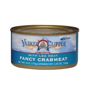  Yankee Clipper, Crabmeat W Legs, 6 OZ (Pack of 12) Health 