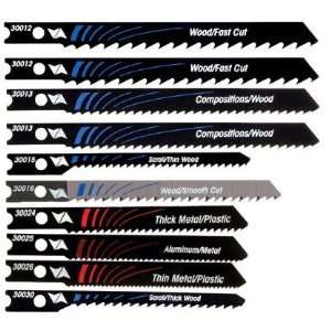   Jig Saw Blade Set for All purpose cutting in wood, metal & plastic