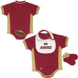 San Francisco 49ers Newborn NFL Bib, Bootie, and Onesie Gift Pack by 