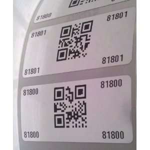  1000 SEQUENTIALLY NUMBERED W/QR BAR CODE LABELS STICKERS 