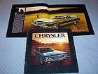 1973 CHRYSLER NEWPORT, NEW YORKER, TOWN & COUNTRY, 24 Page BROCHURE 