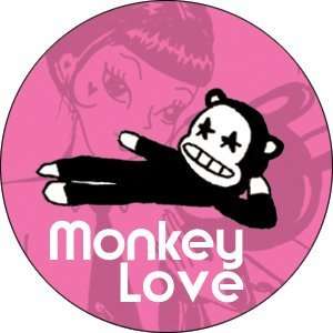 Miss Kitty Monkey Love Button B MK 0011 Toys & Games