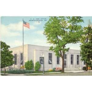   Vintage Postcard United States Post Office   Crawfordsville Indiana