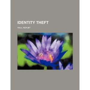  Identity theft final report (9781234181192) U.S 