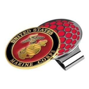Marine Corps MILITARY Hat Golf Clip With Ball Marker  