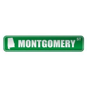   MONTGOMERY ST  STREET SIGN USA CITY ALABAMA
