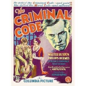 The Criminal Code (1931) 27 x 40 Movie Poster Style A  