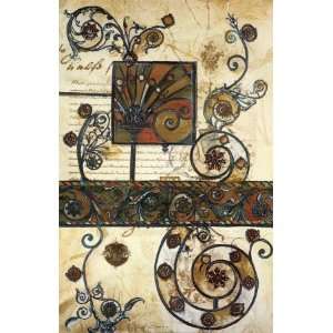 Susan Gillette 25W by 39H  Paisley Tapestry CANVAS Edge #6 1 1/4 