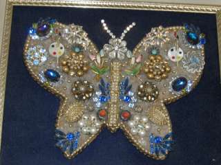 Costume Jewelry Butterfly   Wall Hanger  