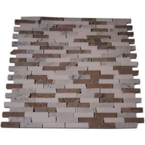   Marble Tiles Cracked Joint Classic Brick Layout