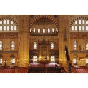 Interiors of a Mosque, Selimiye Mosque, Edirne, Turkey 