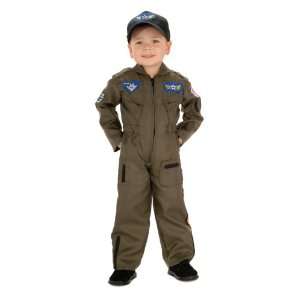 Lets Party By Rubies Costumes Air Force Pilot Costume / Brown   Size 