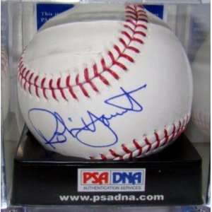 Signed Robin Yount Ball   PSA DNA GRADED 9 5 MINT   Autographed 