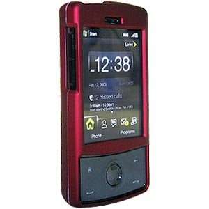 New Amzer Rubberized Red Snap Crystal Hard Case For Htc Touch Diamond 