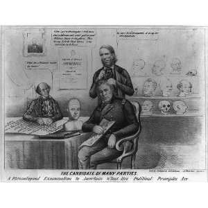   Phrenology examination, President Zachary Taylor, 1848