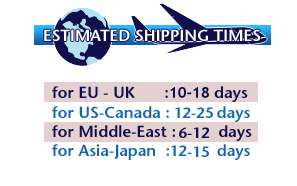   item in 2 weeks for uk europe middle east 3 weeks for america asia