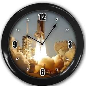  Space Shuttle Atlantis Launch NASA Wall Clock Black Great 