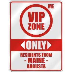   RESIDENTS FROM AUGUSTA  PARKING SIGN USA CITY MAINE