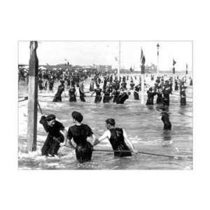   By Buyenlarge Coney Island Surf Crowd 20x30 poster