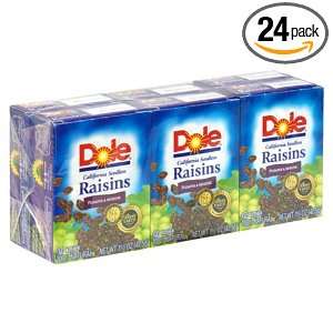 Dole Seedless Raisins, Pack of 6 1.5 Ounce Boxes (Pack of 24)