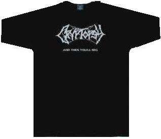  CRYPTOPSY   The Pain Cometh   Black T shirt Clothing