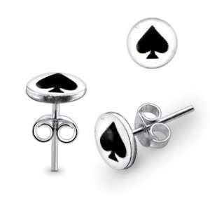  Spade Logo Silver Earring Jewelry