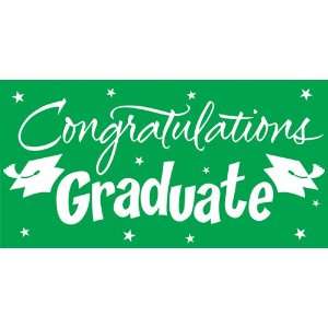 Congratulations Graduation Giant Party Banners   Green 