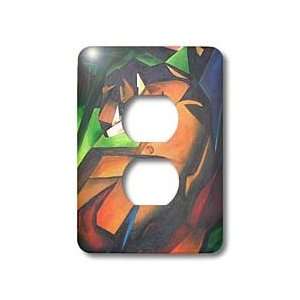  Taiche Acrylic Art   Tigers Cubism   Light Switch Covers 
