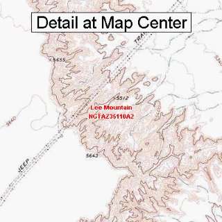  USGS Topographic Quadrangle Map   Lee Mountain, Arizona 