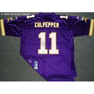  Daunte Culpepper Signed Vikings Reebok Replica Purple 