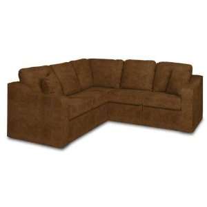  Fairview Cocoa faux suede Ali Sectional