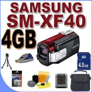  Samsung SMX F40 Ultra Zoom Camcorder (Red) BigVALUEInc 