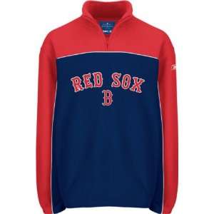  Men`s Boston Red Sox Scrimmage 1/4 Zip Shelter Polar 