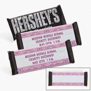 Personalized Pink Wild West Candy Bars   Candy & Candy Wrappers 