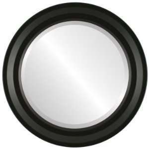  Messina Circle in Matte Black Mirror and Frame