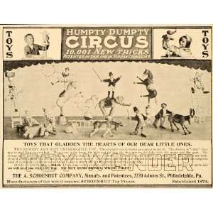   Humpty Dumpty Circus Toy Schoenhut   Original Print Ad